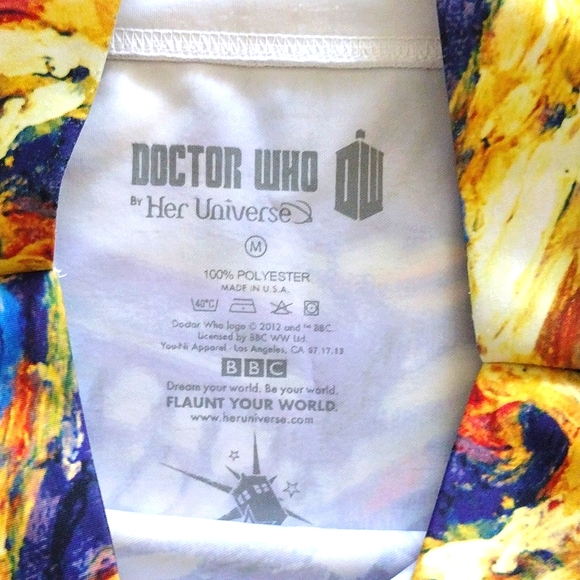Her Universe Doctor Who Exploding Tardis Mini Skirt - Picture 3 of 3